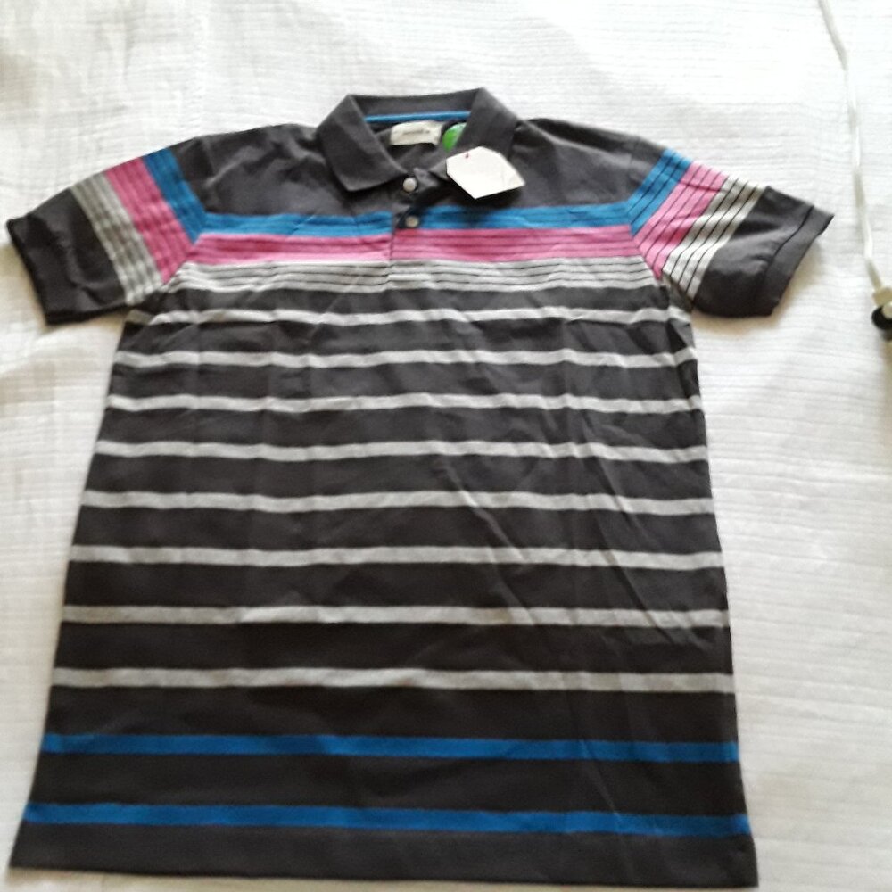 NWT Bench Stripped Polo Shirt Size Med